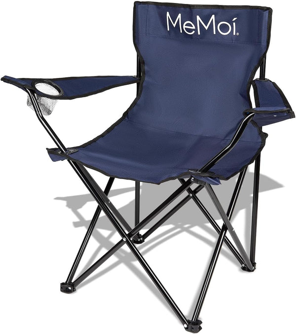 MeMoi Folding Portable Beach Chair Navy One Size
