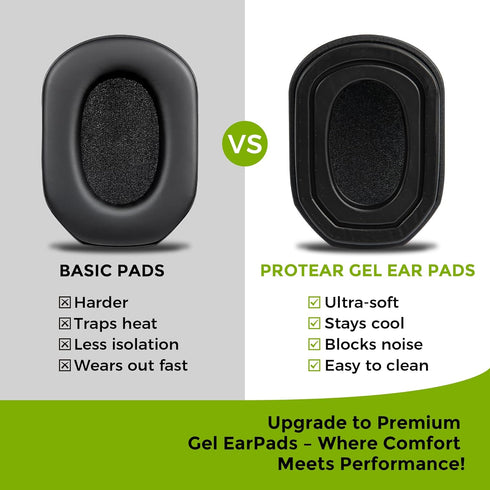 Protection(1 Silicone Cooling Gel Ear Pads for Walkers Razor Ear Protection, Upgraded Comfortable& Durable Replacement