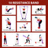 LEEKEY Resistance Bands, Exercise Pull Up Assist Bands Set for Fitness Training, Home Workouts