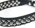Spiked Dog Collar / Cat Collar, Studded Vegan Leather Pet Collar for Dogs and Cats (L, Black)