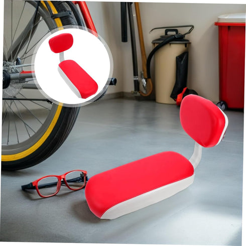 Bicycle Rear Seat with Backrest: Kids Bike Saddle Cushion for Child - Soft Padded Pu Sponge - Baby Children Carrier