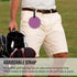 WZYCWB Lentil Purple Black Pattern Golf tee Storage Bag - Suitable for Men and Women, Light and Portable, Durable PU