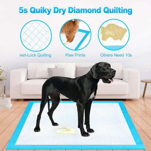 CAHUDIKIC 40"x40" 40 Count, Pee Pads for Dogs & Cats Puppy Pads Extra Large, Disposable Thicken Pet Training Pads