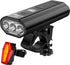 VICTAGEN Rechargeable Bike Lights Set, Front and Rear, 8500lm High Brightness Safety Lights for Night Riding