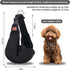 Small Pet Carrier Pouch Sling for Daily Use, Adjustable Strap, Safety Buckle for Puppy Dog and Cat Kitten, Black