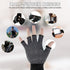 Fingerless Workout Gloves for Men and Women, Half Finger Work Glove, Black Pilates Gloves with Grip, Fitness Exercise