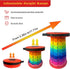 360lbs Jakuva Rainbow Travel Camping Stool, Retractable Portable Folding Stool,Collapsible Telescoping Stool with Max