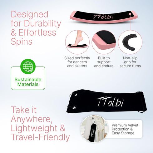 Premium Turn Board for Dancers & Skaters Improve Turning, Balance & Spins Technique | Ballet, Ice Skating & Dance