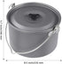 MyLifeUNIT Camping Pot Cookware, Portable Cooking Pot for Outdoor Camping Hiking, 5-Quart
