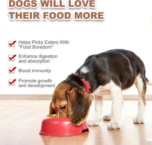 (8 oz) Freeze-Dried Dog Food Topper - Natural High Protein Mix with Fruits, Vegetables & Egg Yolk Powder for Picky