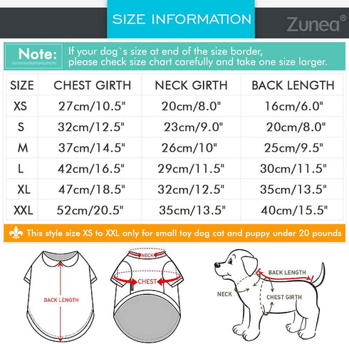Zunea Dog Shirts for Small Dogs Girls, Summer Puppy Clothes T-Shirt with Leash Ring, Soft Breathable Sleeveless Basic