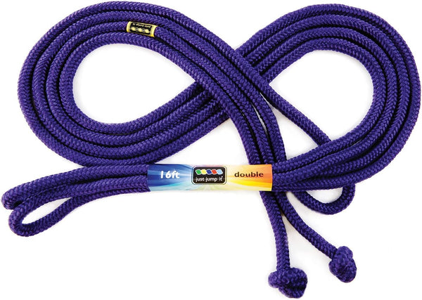 Just Jump It 16' Foot Single Jump Rope for Kids, Women, and Men - Active Outdoor Fitness Exercising Equipment