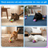 Qulkws 40 1.7" Pcs Soft Plush Cat Ball Toy Kitty Yarn Puffs Rainbow Pom Pom Cat Toy Balls Small Plush Soft Balls Fuzzy