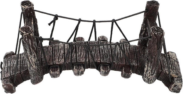 POPETPOP Aquarium Resin Bridge, Fish Tank Landscape Decor for Guppy, Betta, Shrimps, Turtle Climbing Platform