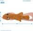 Best Pet Supplies 2-in-1 Stuffless Squeaky Dog Toys, Soft Durable Fabric for Small, Medium, Large Pets, Fox & Raccoon