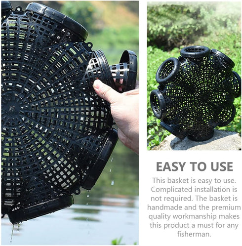 BESPORTBLE Yellow EEL & Shrimp Fishing Bait Case - Large Capacity Lobster Trap