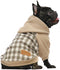 Fitwarm Knitted Pet Clothes, Dog Sweater Hoodie Sweatshirts Pullover for Cats and Dogs in Khaki (XXL)