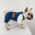 1 Piece Dog Denim Shirt, Puppy Jean Jacket Sling Jumpsuit Costumes for Small Pets (Blue, Small)