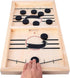 moopok Fast Sling Puck Game - Fast Action Super Foosball Table Desktop Battle Slingshot Wooden Air Hockey Board Game
