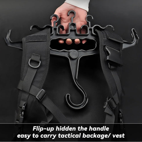 Upgrade Super Heavy Duty Hangers - Portable Tactical Gear Organizer for CS Tactical Training Outdoor