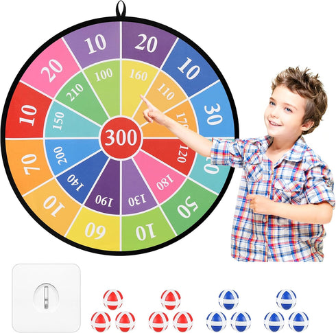 Accmor 29" 3 4 5 6 7 8 9 10 11 12 Large Dart Board for Kids, Kids Dart Board with Sticky Balls, Backyard Outdoor Games