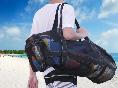 Large Mesh Dive Duffel Bag, Scuba Gear Bag for Water Sports, Swimming, Diving, and Snorkeling