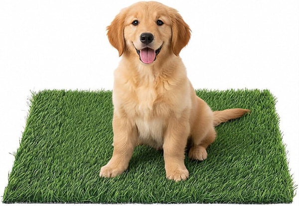 Green Label Products Artificial Grass Dog Potty Grass Pad Replacement (4-Pack) 20x25 Reusable Dog Grass
