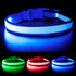 YFbrite Full Adjustable LED Dog Collar, Reflective Light Up Collar for All Dogs Safety (Medium, Blue-2)