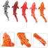 20Pcs Fish Shape Resin Aquarium Supply Paper Cup, Small Fish Tank Supplies, Luminous Fish Figure Decorations