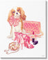 Stupell Industries Upscale Dog Pink Bow Fashion Accessories, Makeup Design by Ziwei Li