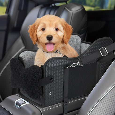 Volodya Dog Car Seat for Small/Medium Dogs Under 15 lbs with 2 Replaceable