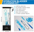 Hydration Bladder Cleaning Kit, 6 in 1 Water Bladder Cleaner Set, 3 Brushes, Cleaning Tablets, Carry Pouch