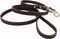 Classic Dog Leash, Genuine Leather, Brown, 1/2" Wide, 4 Ft, for Basset Hound, Collie, Shar-Pei
