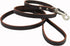 Classic Dog Leash, Genuine Leather, Brown, 1/2" Wide, 4 Ft, for Basset Hound, Collie, Shar-Pei