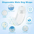 Ypfyed 96 Count 21.5-26 Disposable Dog Diapers Male Belly Bands for Bale Dogs (Waist in L) Super Absorbent Small Doggie