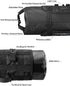 Roswheel Attack Series 111369 Waterproof Adjustable Capacity Bike Handlebar Bag with Detachable Dry Pack, Black