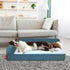 Dog Mattress for Large Dogs, Washable Comfortable Pet Bed with Removable Cushion & Nonskid Bottom