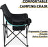 Leonyo Folding Camping Chairs, Portable Outdoor Lawn Chairs for Adults with Carrying Bag for Outside Fishing, Hiking