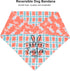 ADOGGYGO Easter Dog Bandana - Reversible Triangle Scarf for Medium and Large Dogs, Multiple Sizes Offered (Large)