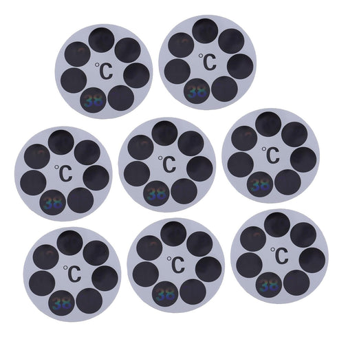 FUNNETOYU 8Pcs Bath Temperature Stickers LCD Color Changing Thermometers for Boy Girl Accurate