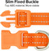 Candofly Light Up Dog Collar, USB Rechargeable Glowing Puppy Collar for Night Walking, X-Small, Orange