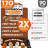 170 Immune Turkey Tail Mushroom for Dogs - Chews - Lions Mane - Shiitake - Reishi - Buddy Support Guard - Mushroom