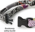 Necoichi Chirimen Hanabi Fireworks Cat Collar (Gray) - Safety Breakaway with Bell, Japanese Pattern