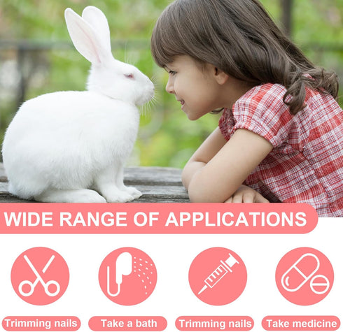 LUKHMELF Rabbit,Hamster,Squirrel,Chinchilla Rabbit Bathing Bag,Bunny Grooming Kit, Breathable Mesh Anti Scratch