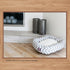 24 Inch Grey Chevron Sherpa Bagel Dog Bed