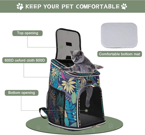 Backpack 18lbs, Backpack BAGLHER Cat Carrier, Mesh Pet Cat Carrier for Medium Small Dog Cat Puppy Kitten Bunny up