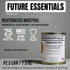 25+ 7.5 oz Future Essentials Dehydrated Mirepoix Mix Dehydrated Vegetables Soup Mix with Carrot, Celery, & Onion