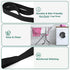 Stretching Strap Yoga Strap for Physical Therapy, 10 Loops Yoga Straps for Stretching, Non-Elastic Stretch Strap for Pilates, Flexibility, Exercise, Stretch Band for Women & Men