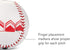 SKLZ Pitch Training Baseball with Finger Placement Markers, White, 1