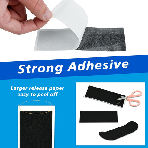 Haisalin 6Pcs 110mm 38mm Fingerboard Foam Grip Tape, x Fingerboard Grip Tape, Foam Finger Tape for Fingerboard